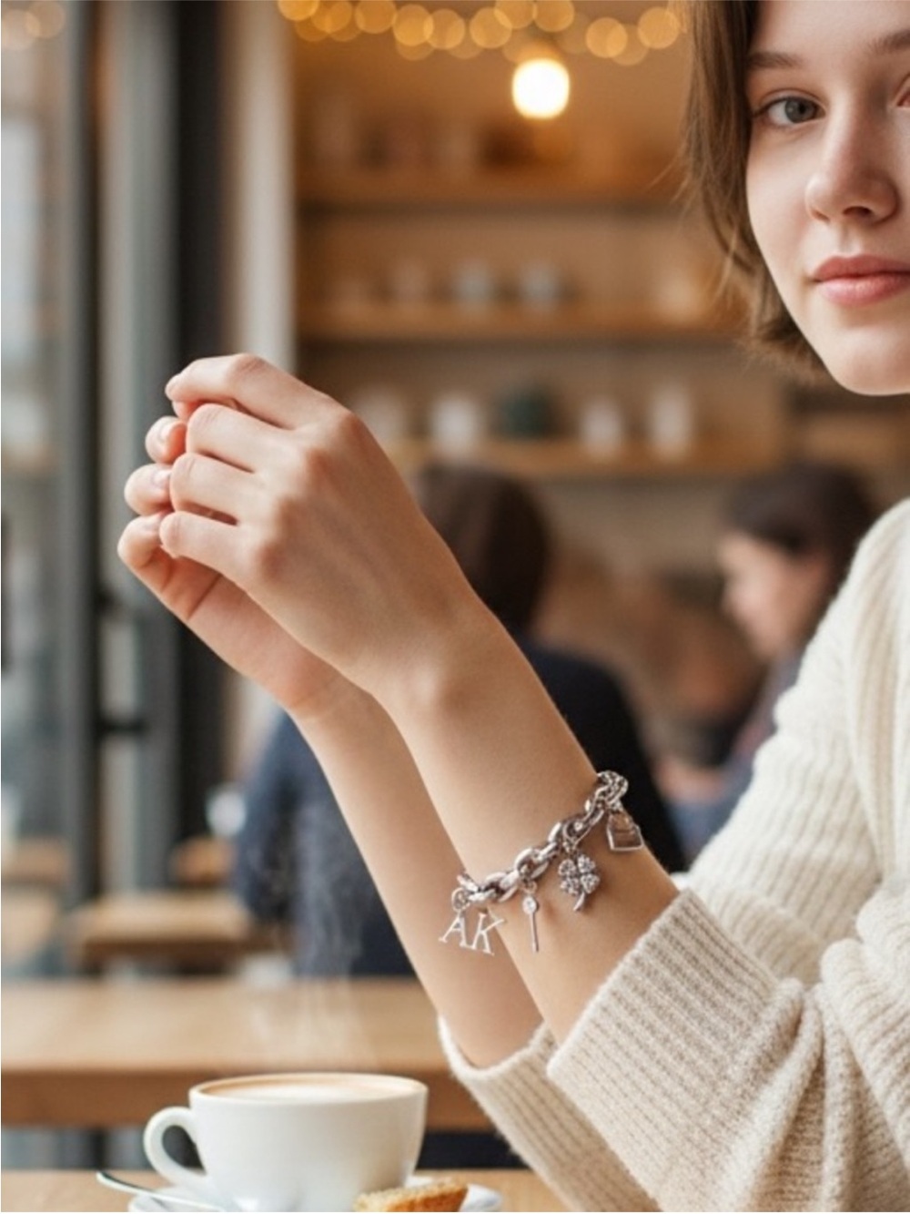 Swarovski Crystal X Anne Klein Charm Bracelet - Picture 2 of 4